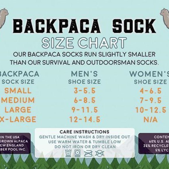 NWT Alpaca Hiking Crew Sock - Picture 3 of 3